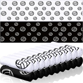 24 Pcs Sports Cooling Towels Baseball Basketball Softball 40 x 12 Inch Breathable Soccer Football Volleyball Microfiber Ice Towel Fast Drying for Sport Party Favors Team Gift(Black,Volleyball)