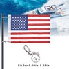 Universal Boat Flag Marine 12"x18" with 4 Boat Flag Pole
