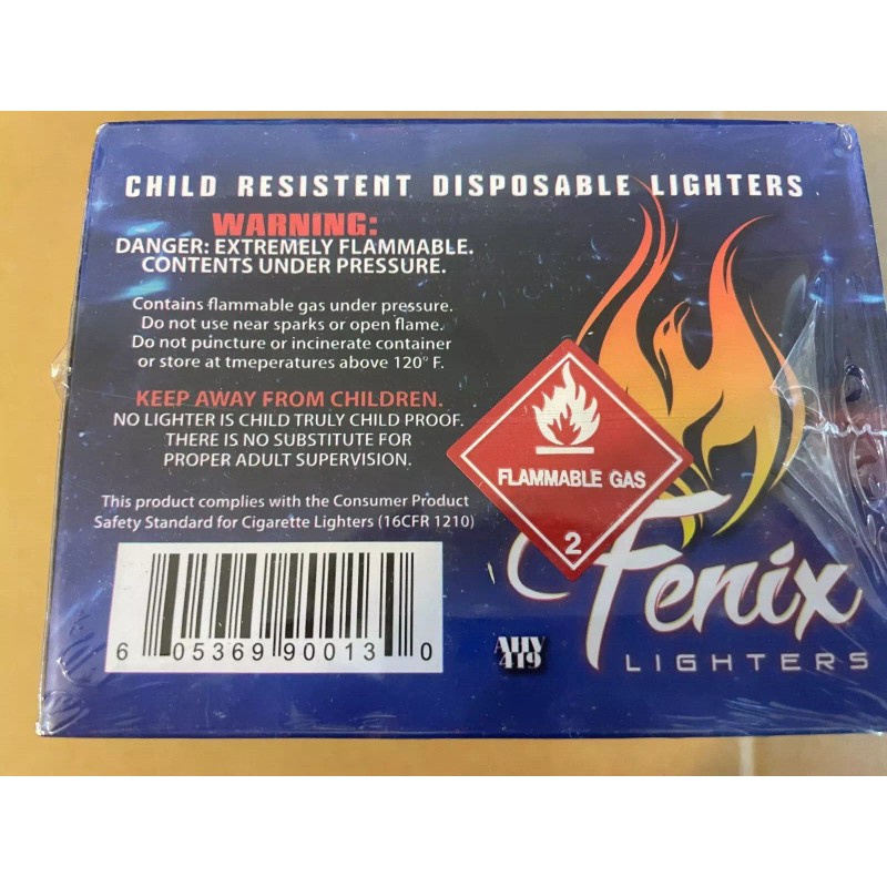 Fenix Classic Lighter Assorted Colors, Pocket Lighters 32-Count Tray