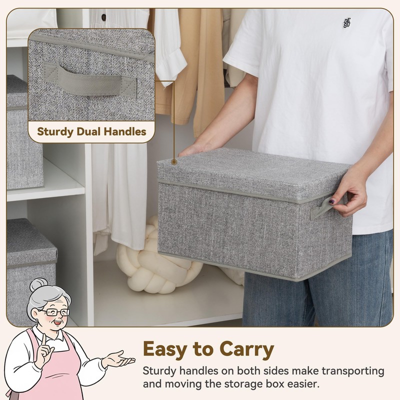 GRANNY SAYS Storage Bins with Lids, Keepsake Memory Box, Storage