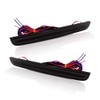 GTINTHEBOX Smoked Lens LED Rear Bumper Reflector Brake Tail Light