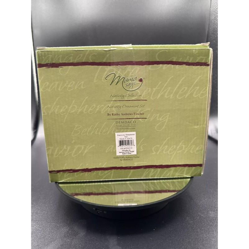 DEMDACO Mama Says Nativity Ornament Set Holy Virgin Mary Joseph