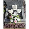 Artificial Grave Flowers in Pots, Artificial Rose Lily Daisy Memorial