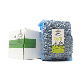 La Nogalera Organic Pecans - USDA Certified Organic Halves in 5 lbs vacuum sealed bag. Pecan nut halves, No Shell, Non-GMO, No Preservatives, Unpasteurized, Kosher and Halal and Ketogenic friendly