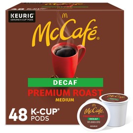 McCafe Premium Roast Decaf, Keurig Single Serve K-Cup Pods, Medium Roast Coffee Pods, 48 Count