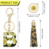 XGALBLA Letter B Keychain Accessories Cute Sunflower Initial Key Ring