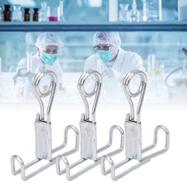 Pack of 20 Flat Jaw Crimp Taps Hose Clamps Stainless Steel Clip for Latex Hose Clamp Closure Clamp Laboratory Supplies