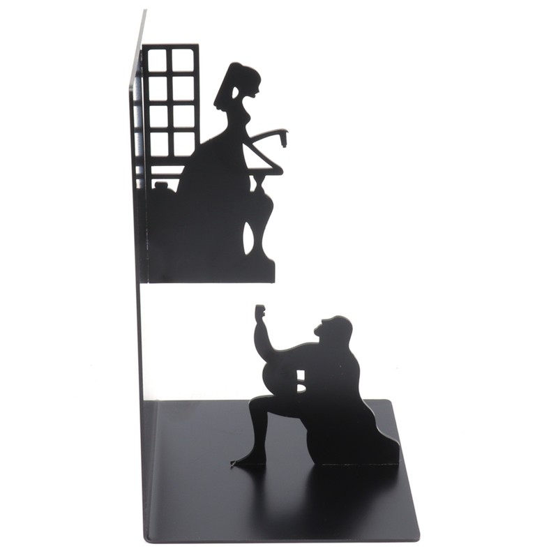 Wrought Iron Figure Book Stand Readers Book Stand Bookshelf Ornaments