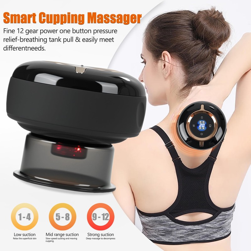 2 PCS Electric Cupping Therapy Set, 4 in 1 Electric