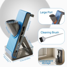 Gray Light Blue Mandoline Slicer - Potato & Vegetable Food Slicer and Chopper - Easy to Clean Kitchen Chopping Artifact