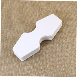 TEHAUX 50pcs Kraft Paper Necklace Bracelet Display Cards Jewelry Organizer Hanging Cards for Jewellery