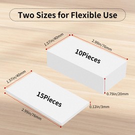 25Pcs Headboard Stoppers for Wall，EVA Foam Pads Anti-Vibration for Bed Frame Furniture Protectors,10Pcs (15mm)+15Pcs (5mm) Wall Noise Stoppers,Self Adhesive Furniture Pads for Chair Legs Table Legs