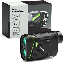 Flysocks Golf Rangefinder with Slope, 1200 Yards Laser Range Finder, 7X Magnification, Rechargeable Range Finders Golfing with Flagpole Lock Vibration, Magnetic Strip, Golf Accessories for Hunting