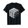 Magic Cube 3D Wireframe - Vintage Magic Cube Lover T-Shirt
