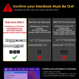 EooCoo Case Compatible with MacBook Air 13 inch M4 2025 2024 2023 2022 M3 M2 A3240 A3113 A2681, Pink Air 13.6" Laptop Hard Shell Case + Keyboard Skin Cover + Screen Protector, Crystal Pink