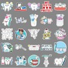 Teeth Sticker Set 50 Pieces Cute Decoration for Car Laptop