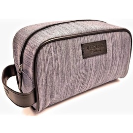 Mens Toiletry Bag - Best Bathroom Hanging Dopp Kit - Waterproof Travel Organizer for Shaving Gear & Personal Accessories - Viking Beard Brand