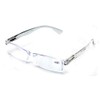 V.W.E. 3 Pairs Lightweight Rectangular Unisex Readers with Spring Hinge