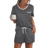 Ekouaer Pajama Set for Women 2 Piece Lounge Set Short