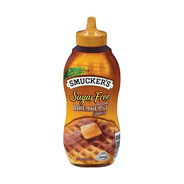 Smucker's Sugar-Free Low Calorie Breakfast Syrup ,14.5 fl oz, (Pack of 12)