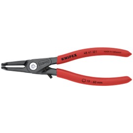 KNIPEX Tools 48 41 J21 Precision Circlip Snap-Ring Pliers with Limiter, Internal 90-Degree Angle