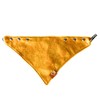 Dog Bandana with Metal Clasp, Waterproof and Adjustable (Yellow, M)