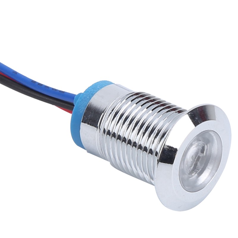 4 Sets PreWired Round LEDs Waterproof 2Color Indicator Lights Common