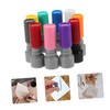 DOITOOL 10pcs DIY Engraved Seal Stamp Making Tool Round Ink