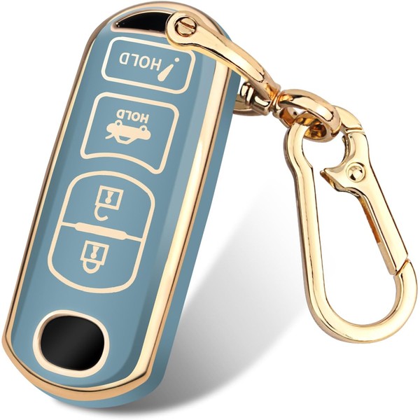 FT FUNTOR for Mazda Key Fob Cover,4 Buttons TPU Key