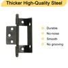 sourcing map 6Pcs Cabinet Hinges Full Inset, 3.4x0.7Inch Partial Wrap