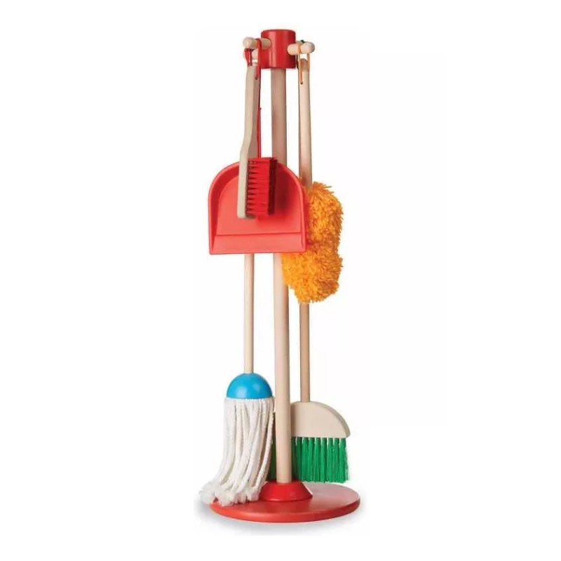Melissa Y Doug Juego De Limpieza 6 Pzs Barrer, Trapear