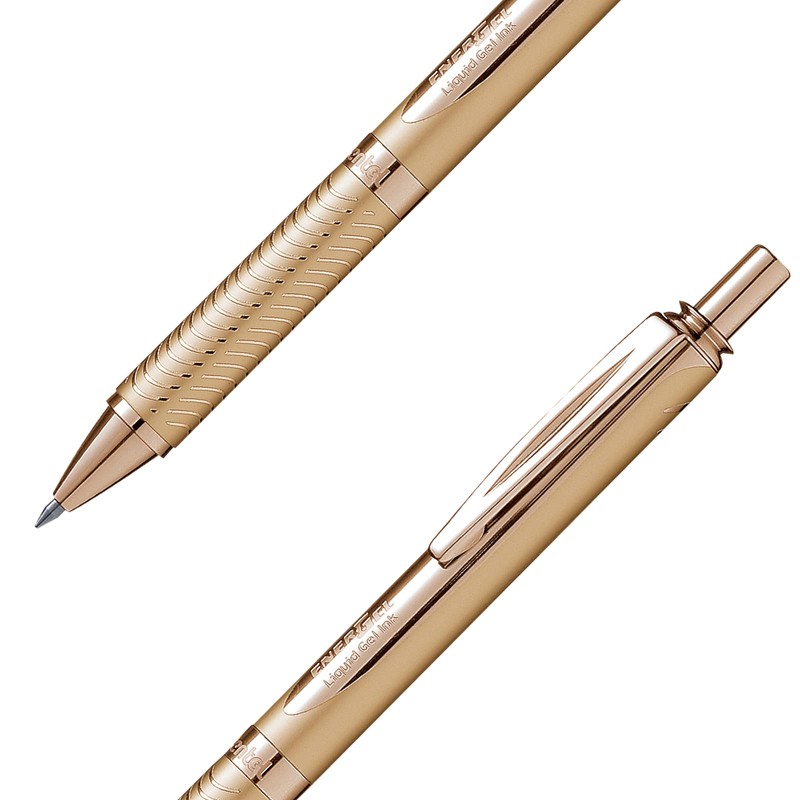 Pentel de México BL407X-A-EST Bol Energel Bl407 C/Dorado Tinta Negra