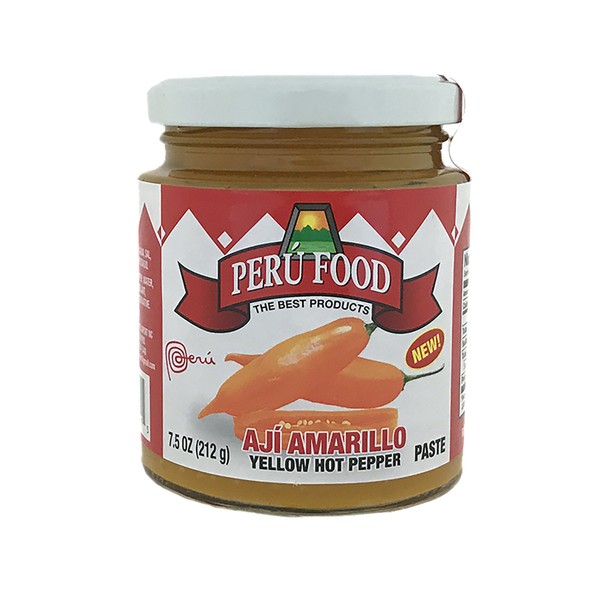 Peru Food Aji Amarillo Paste - Hot Yellow Pepper Paste - 7.5 ounces Jar - 3 Pack