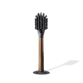 Curio Home Goods Ionic Dish Brush, Magnetized to Stand Upright, Stainless Steel with Replaceable Head, Bronze