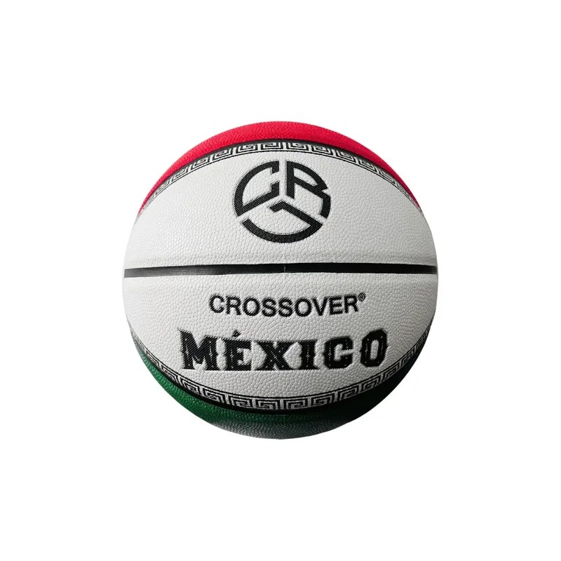 Balón Basquet Piel Sintética Crossover Mexicano Talla 7 Color Tricolor