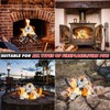 MrGas Log Gas Fireplace Logs, Ceramic Logs for Fireplace and