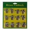 Set of 12 padlock locks 20/25/30 mm