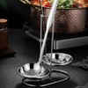 Spoon Rest Holder, Vertical Stainless Steel Stew Soup Ladle Holder,