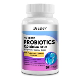 Bcuelov Probióticos 120 Mil Millones Ufc 36 Cepas + Enzimas