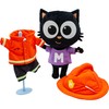 Milo Black Cat Plush Toy - 25cm Amazing Dress Up