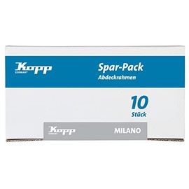 Kopp Milano 305613105 Professional Pack with 10 Cover Frames 1 Gang White