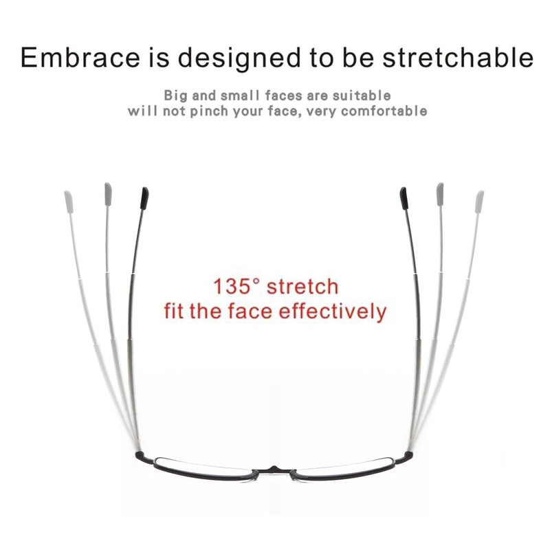 Folding Reading Glasses - Foldable Portable Readers For Men Women