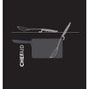 Chef Aid Black Nylon Spaghetti Spoon with Rest and Grip