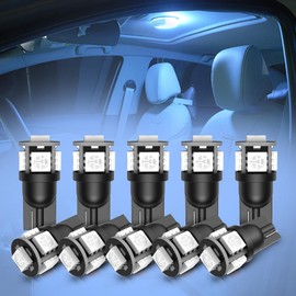 Marsauto T10 LED License Plate Light, DC 12V Car, Non-Polarized, Position Lamp, Room Lamp, 3000K, Built-in Canceller, Luggage Lamp, High Brightness, Vehicle Inspection Compatible, LED Chip, 3000LM