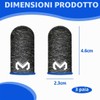 FHRYNA 6 Pezzi Guaine per Dita da Gaming in Tessuto,