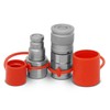 Summit Hydraulics 3/8" Flat Face Hydraulic Quick Connect Coupler Set