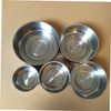 Mikinona Space-Saving Nesting Food Containers with Leakproof Lids Stainless Steel