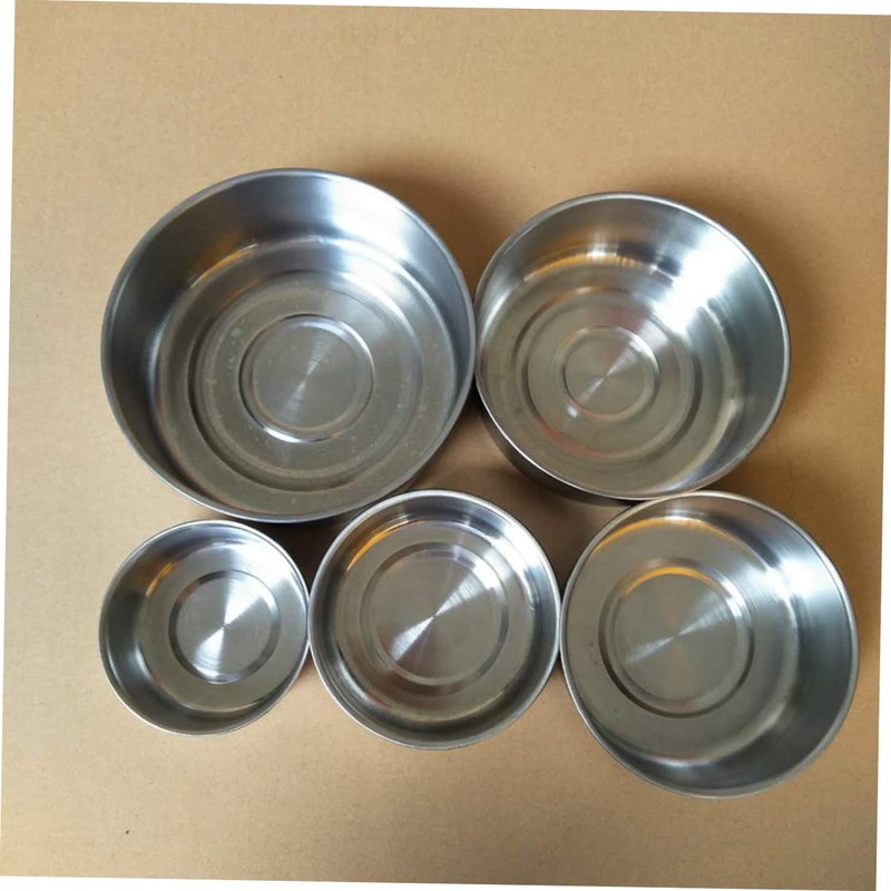 Mikinona Space-Saving Nesting Food Containers with Leakproof Lids Stainless Steel