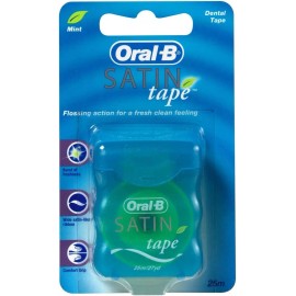 Oral-B Satin Tape Dental Floss, Mint Flavor, 1 Count (Pack of 6)