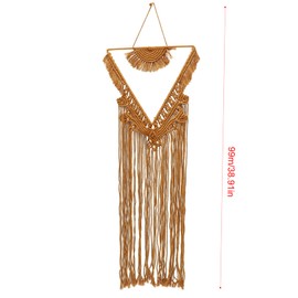 FUNOMOCYA Woven Dream Catcher with Tassels Elegant Wall Hanging Decor for Nordic Style Home for Bedrooms Living Rooms and Nurseries Unique Present Idea for Warm Atmosphere